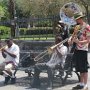 Music abounds.