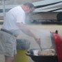 Our host Mike setup his RV Friday evening for the 6 PM football game on Saturday.