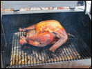 Turkey smoked in a Trager-brand smoker